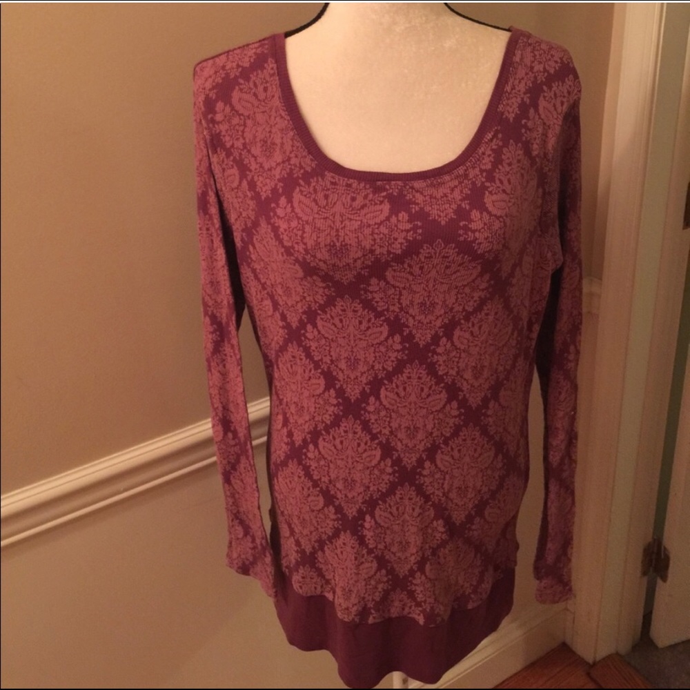 NWOT Mauve/Purple long sleeve CURRANTS Sweater XL